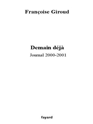 cover image of Demain, déjà